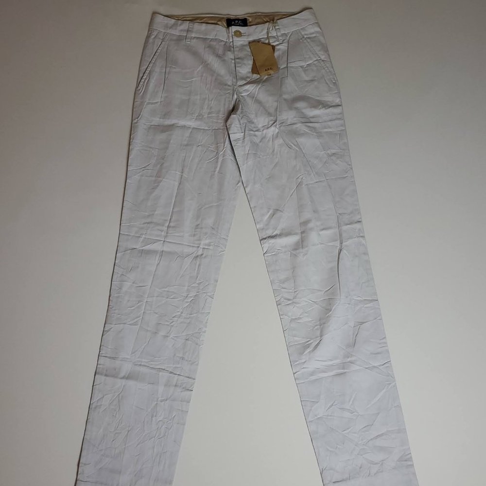 A.P.C. Chino a Pinces Grey Color Pants Women's Size 36 EU or 2/4 US